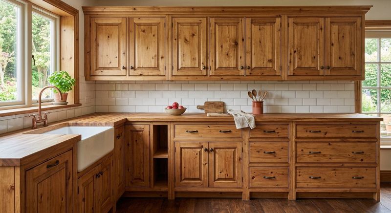 Pine Cabinets Installation in Carmel, IN