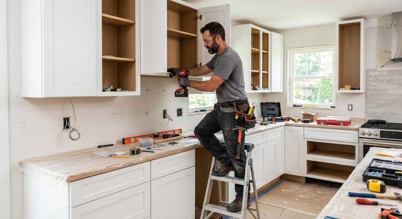 Vanity Cabinet Installation in Bloomington, IN